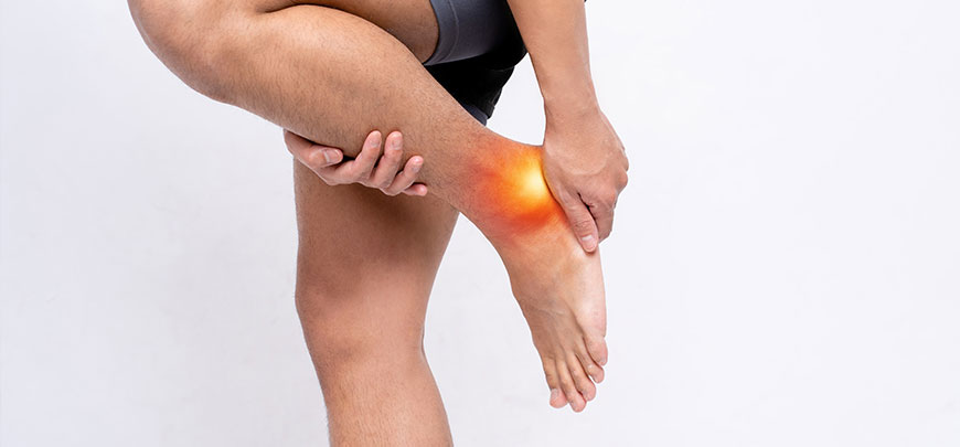 patient needing ankle pain treatment in Huntington