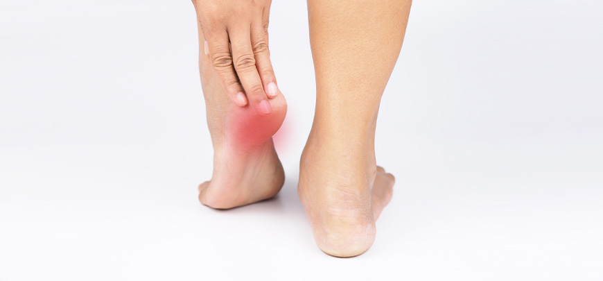 patient needing plantar fasciitis treatment in Huntington