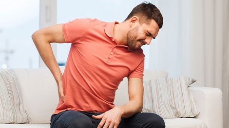 patient requiring sciatica treatment in Huntington