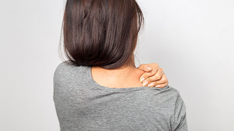 patient requiring shoulder pain treatment in Huntington