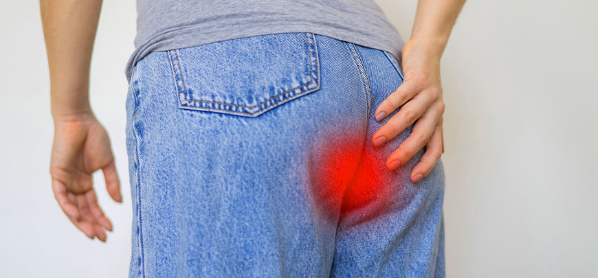 patient needing tailbone pain treatment in Huntington